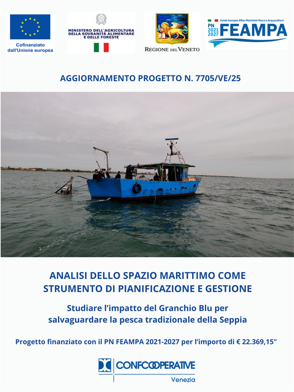 AL VIA I MONITORAGGI SUL CAMPO PER STUDIARE L’IMPATTO DEL GRANCHIO BLU SULLA PESCA DELLA SEPPIA