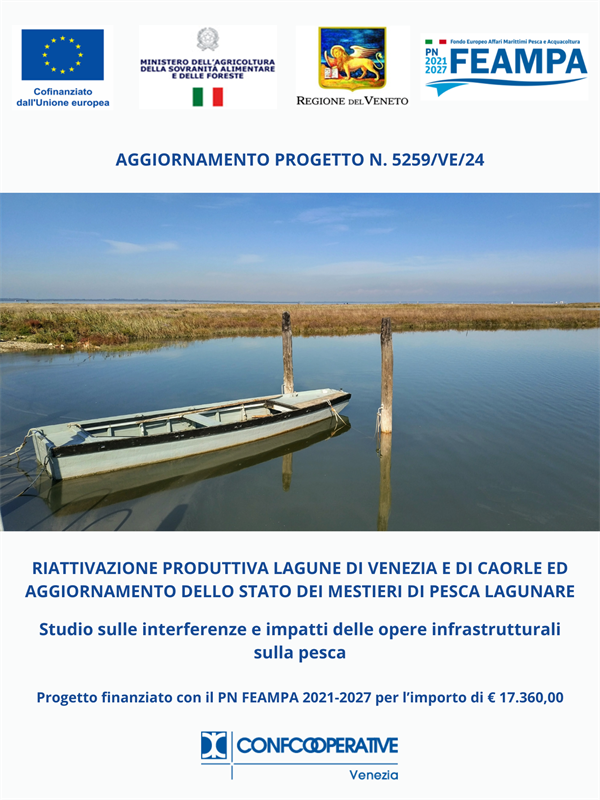 VI PORTIAMO DIETRO LE QUINTE DEL PROGETTO "RIATTIVAZIONE PRODUTTIVA LAGUNE DI VENEZIA E DI CAORLE ED AGGIORNAMENTO DELLO STATO DEI MESTIERI DI PESCA LAGUNARE”